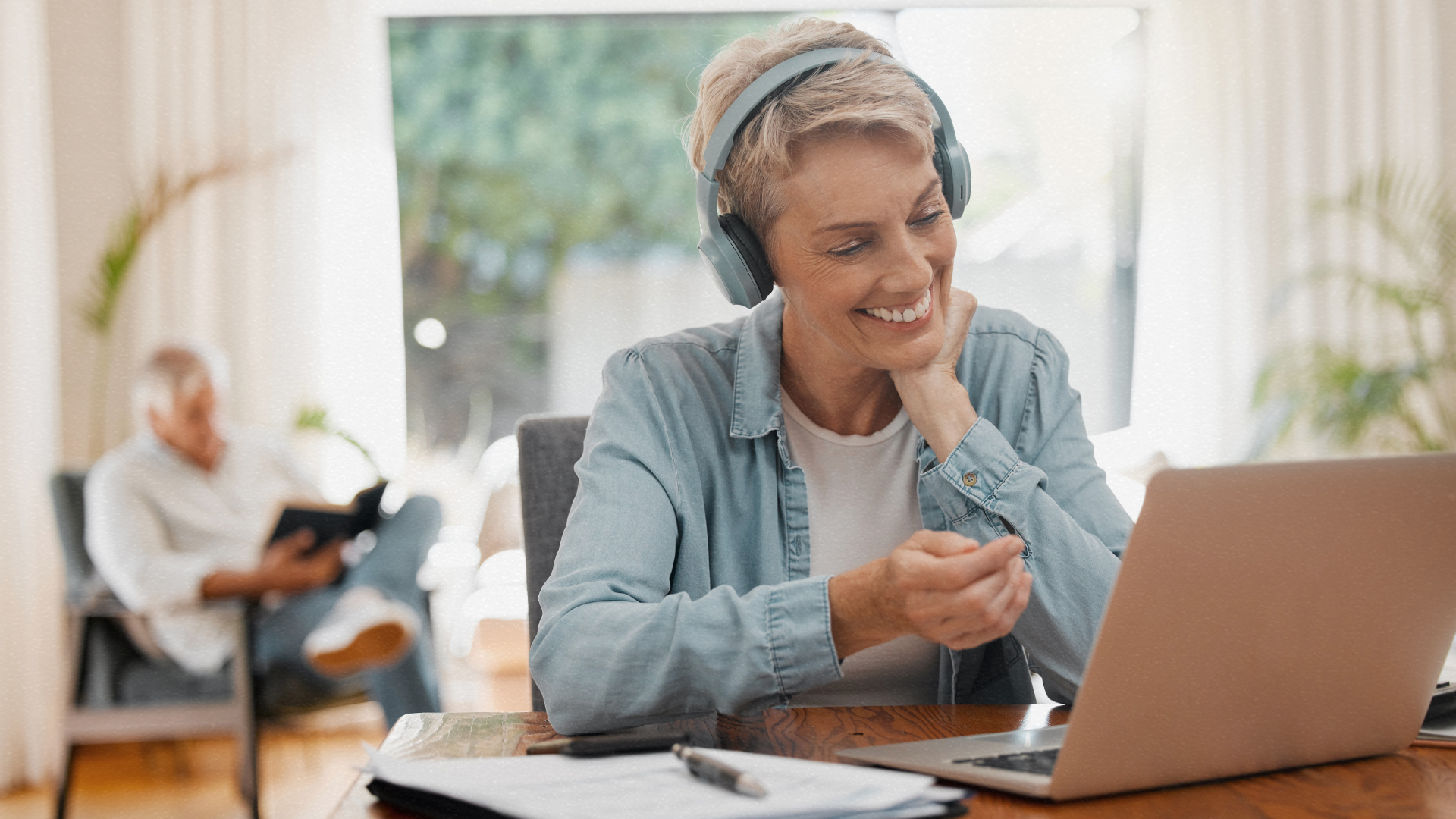 Woman on computer