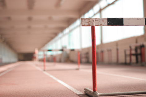 barrier on track field